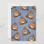 Emoji Party Pooper Birthay Invitation (Dos)
