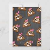 Emoji Party Pooper Girl Birthay Invitation (Dos)