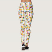 Emoji-patroon Leggings (Achterkant)