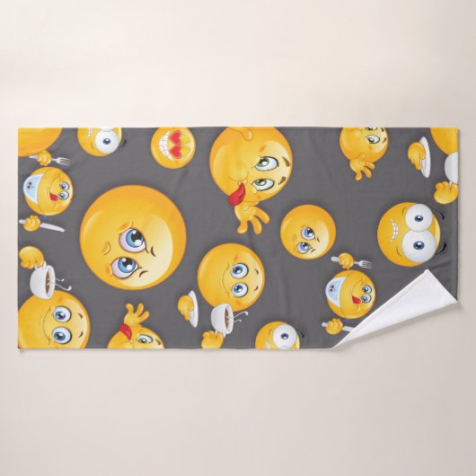 Emoji Pattern 2 Badhanddoek (Badhanddoek)