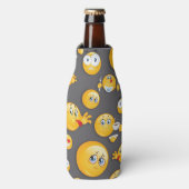 Emoji Pattern 2 Flesjeskoeler (Fles Voorkant)