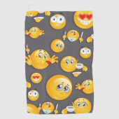 Emoji Pattern 2 Golfhanddoek (Voorkant)