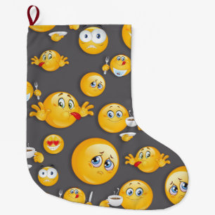 Emoji Pattern 2 Grote Kerstsok
