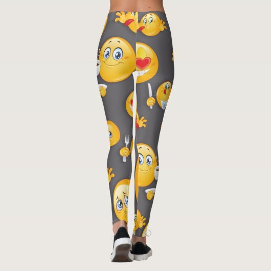 Emoji Pattern 2 Leggings (Achterkant)