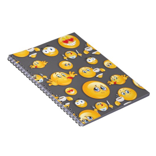 Emoji Pattern 2 Notitieboek (Rechterzijde)