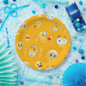 Emoji Pattern 2 Papieren Bordje (Feest)