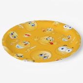 Emoji Pattern 2 Papieren Bordje (Gekanteld)