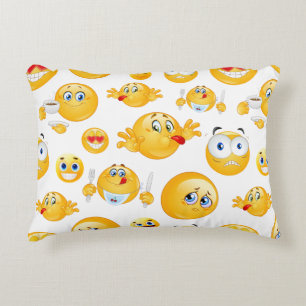 Emoji Pattern Accent Kussen