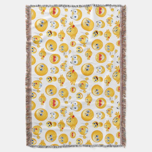 Emoji Pattern Deken (Voorkant Verticaal)