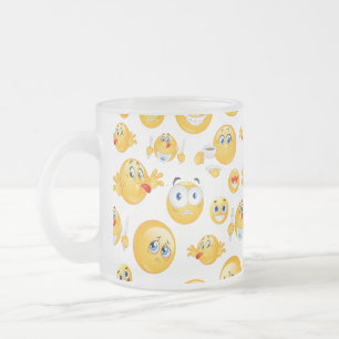 Emoji Pattern Matglas Koffiemok