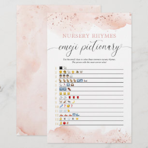 Emoji pictionary baby shower game waterverf roos