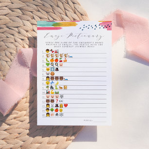 Emoji Pictionary Kinderboek   Roze & Blauw Kaart