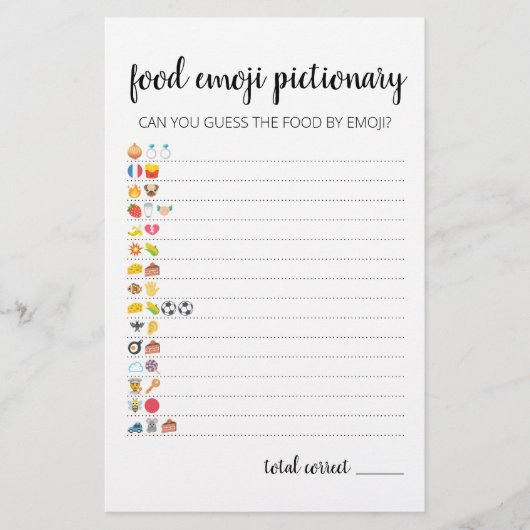 Emoji Pictionary spel Quiz met antwoorden (Voorkant)