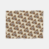 Emoji Poo Fleece Deken (Voorkant (Horizontaal))
