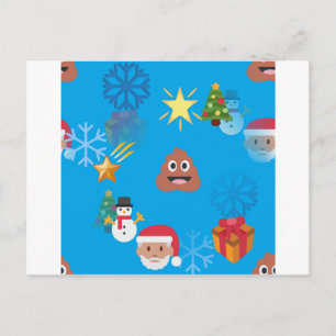 emoji poop kermas feestdagenkaart