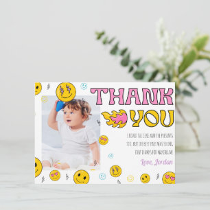 Emoji Premier Carte de remerciements d'anniversair