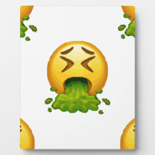 emoji puking fotoplaat