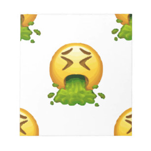 emoji puking notitieblok