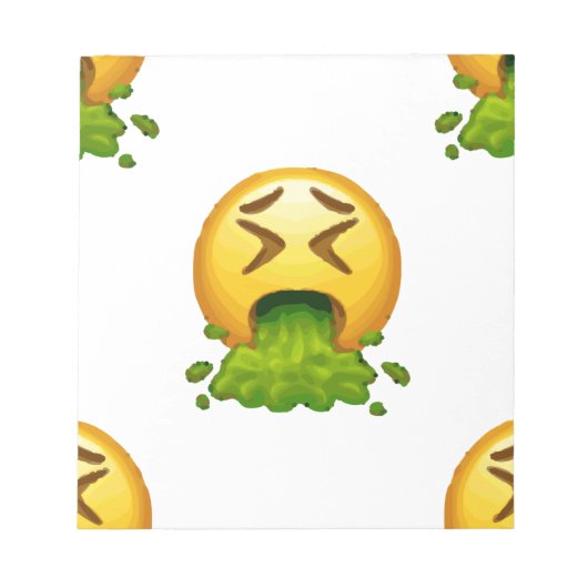 emoji puking notitieblok (Voorkant)