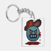 Emoji Razernij Sleutelhanger (Voorkant Links)