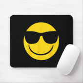 Emoji Retro Sungles Yellow Smile Face Muismat (Met muis)