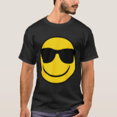Emoji Retro Sungles Yellow Smile Face T-shirt (Voorkant)
