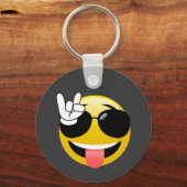 Emoji Rock On Sleutelhanger (Voorkant)