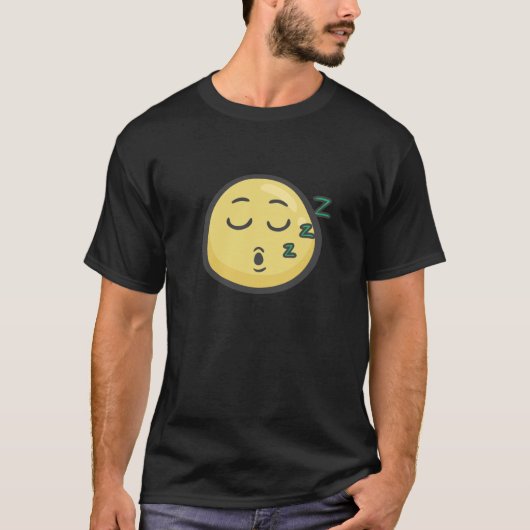 Emoji: Slapend gezicht T-shirt (Voorkant)