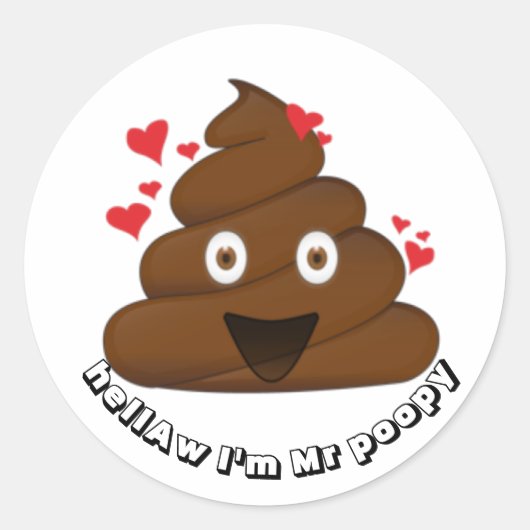 Emoji Sticker Poop (Voorkant)
