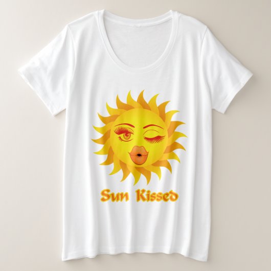 Emoji Sun Débardeur embrassé (Design devant)