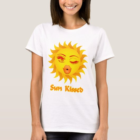 Emoji Sun Kust T-shirt (Voorkant)