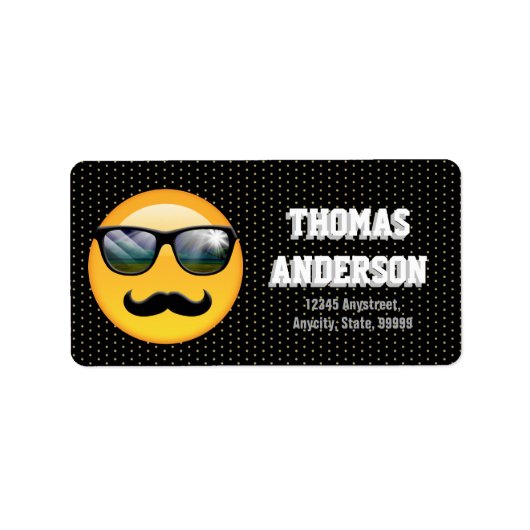 Emoji Super Shady ID230 Etiket (Voorkant)
