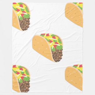 emoji taco blanket fleece deken