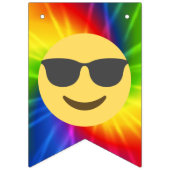 Emoji Tie Dye Birthday Banner (Eerste vlag)