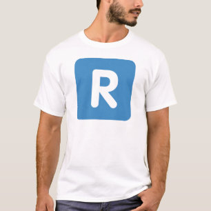 Emoji Twitter Letter R T-shirt