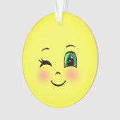 Emoji visage heureux soleil mignon (devant)