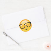 Emoji Volleally Techie ID229 Ronde Sticker (Envelop)