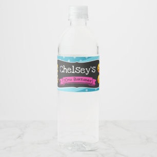 Emoji Water Bottle Labels - Emoji Pool Party Waterfles Etiket
