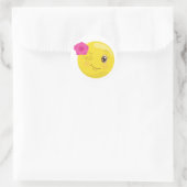 Emoji Wink Avec Stickers Flower (Sac)