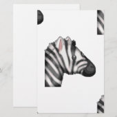 emoji zebra briefpapier (Voorkant / Achterkant)