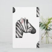 emoji zebra briefpapier (Staand voorkant)