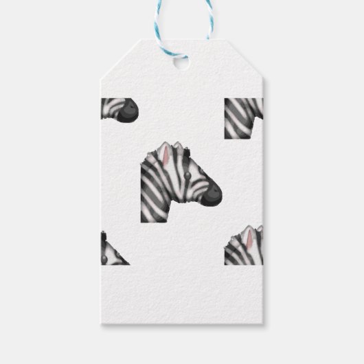 emoji zebra cadeaulabel (Voorkant)