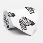emoji zebra mensdon mannen necktie stropdas (Opgerold)