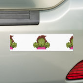 emoji zombie bumpersticker (Op auto)