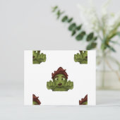 emoji zombie man briefkaart (Staand voorkant)