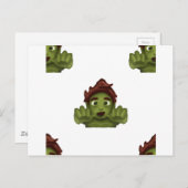 emoji zombie man briefkaart (Voorkant / Achterkant)