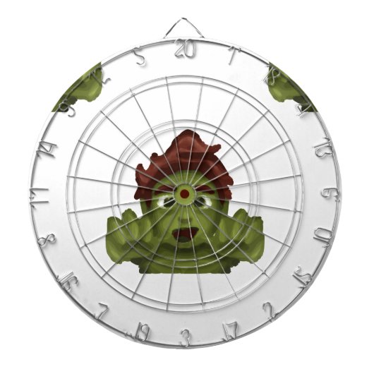 emoji zombie man dartbord (Voorkant)