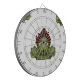 emoji zombie man dartbord (Voorkant Links)