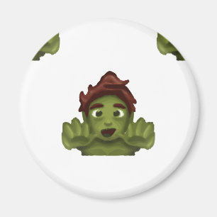 emoji zombie man magneet