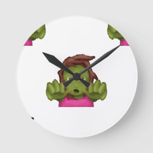 emoji zombie ronde klok